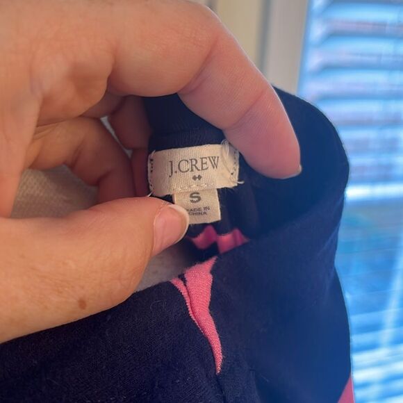 J. Crew Navy Dress with Pink Stripes - Picture 4 of 7